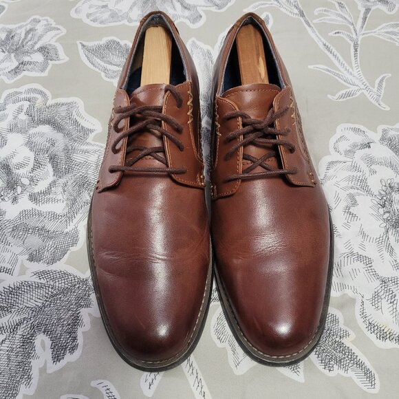Original Penguin Walter Oxford Lace up Dress Shoes Cognac Brown 10.5 main image 5